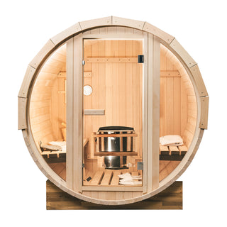 4.9 feet Hemlock barrel sauna