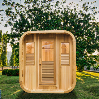 Red Cedar Grid Square Sauna