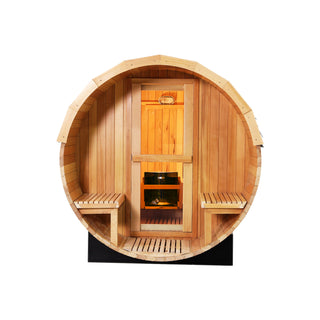 7.8 feet Hemlock barrel sauna