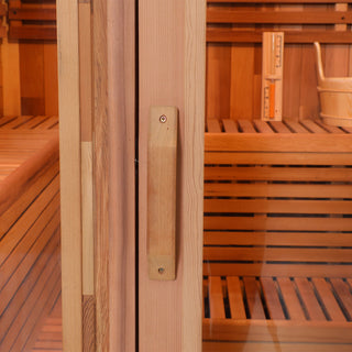 Patchwork Red Cedar Square Sauna