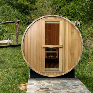 6 feet Hemlock barrel sauna