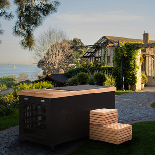 Black Rectangular Ice Tub