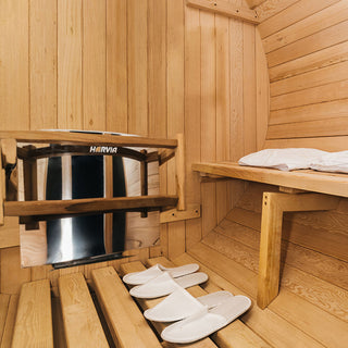 4.9 feet Hemlock barrel sauna